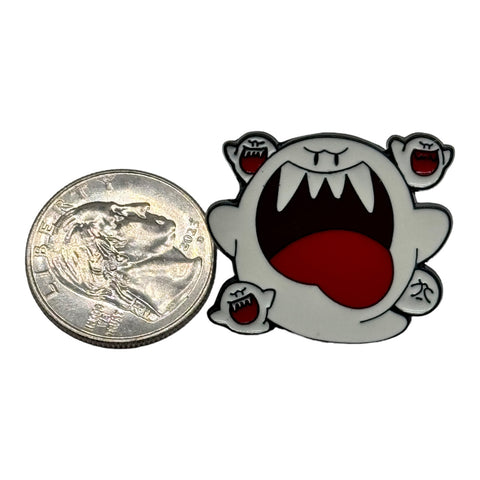 Big Boo and Mini Boo Attack Enamel Pin