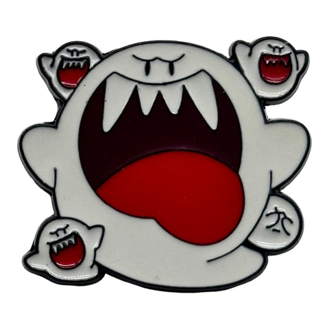 Big Boo and Mini Boo Attack Enamel Pin