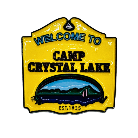 Welcome to Camp Crystal Lake Jason Enamel Pin