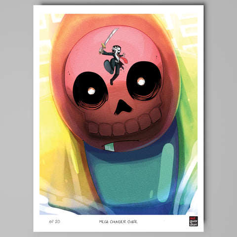 Mega Chunder Chase - 8.5" x 11" Limited Numbered Print