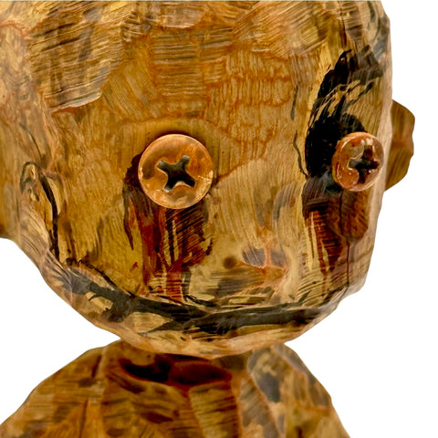 No Strings On Me Faux Wood Art Toy