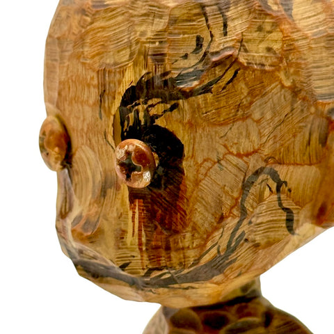 No Strings On Me Faux Wood Art Toy