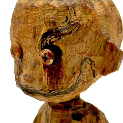 No Strings On Me Faux Wood Art Toy