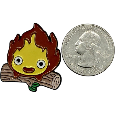 Calcifer Enamel Pin Howls Moving Castle