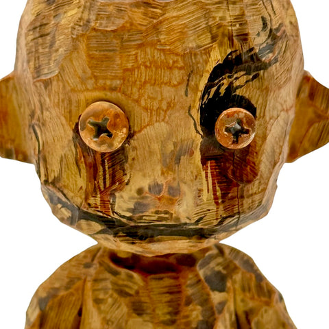 No Strings On Me Faux Wood Art Toy