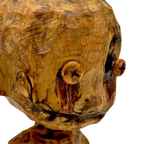 No Strings On Me Faux Wood Art Toy