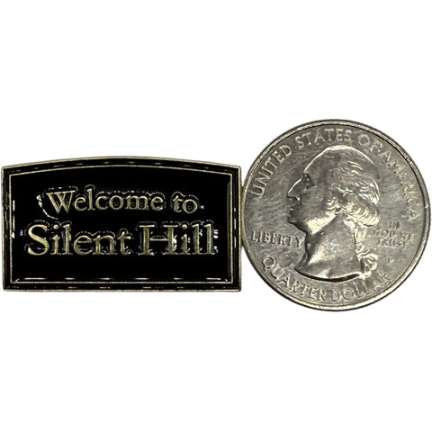 Silent Hill Welcome Sign Video Game Enamel Pin