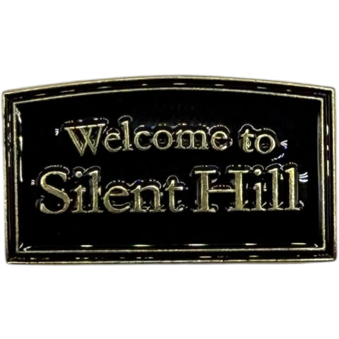 Silent Hill Welcome Sign Video Game Enamel Pin