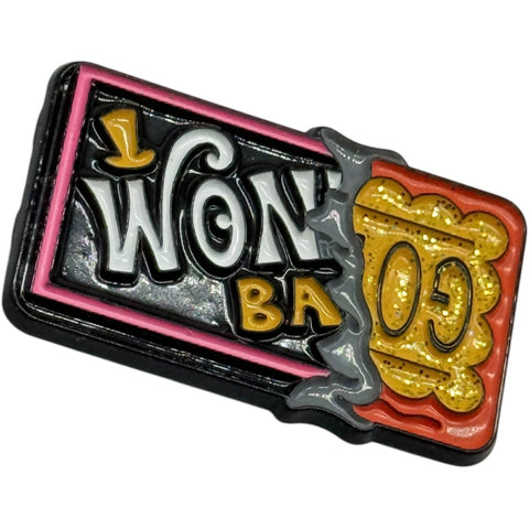 Willy Wonka Golden Ticket Enamel Pin