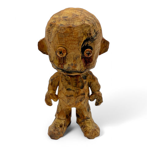 No Strings On Me Faux Wood Art Toy
