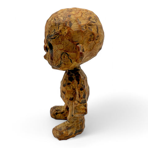 No Strings On Me Faux Wood Art Toy
