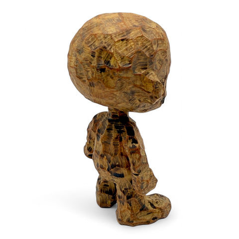 No Strings On Me Faux Wood Art Toy