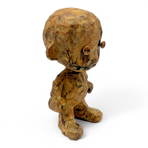 No Strings On Me Faux Wood Art Toy