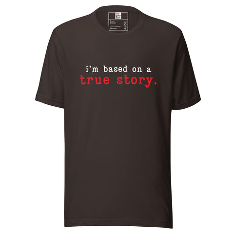 RedGuardian dark brown cotton t-shirt with white text