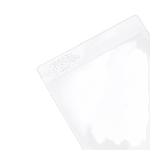 RedGuardian Gradesaver Pro semi-rigid card shields with a 1/2" lip, 50 count, clear plastic.