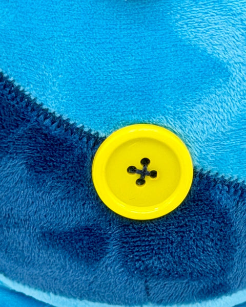 RedGuardian Knav Plush collectible, 16.5" tall, blue plush with a yellow button detail.