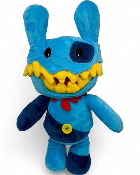 RedGuardian Knav Plush, a 16.5-inch collectible with blue and dark blue plush fabric, yellow teeth, and a red bowtie.