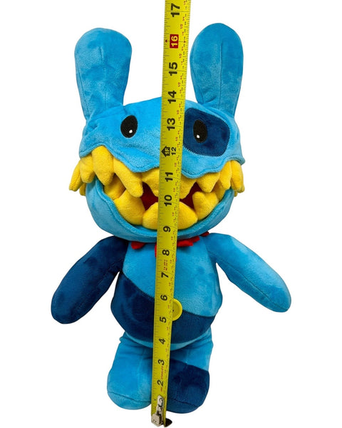 RedGuardian Knav Plush, a 16.5-inch collectible with blue and dark blue patchwork body, yellow teeth, and removable head.