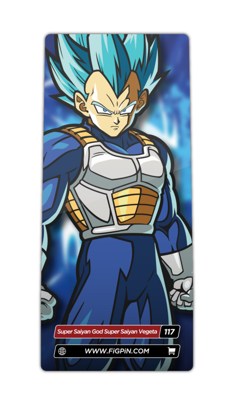 Dragon Ball FighterZ Super Saiyan God Super Saiyan Vegeta #117 FiGPiN Enamel Pin - RedGuardian Art & Toys