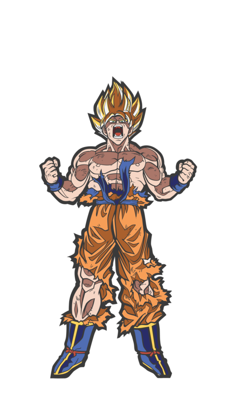Dragon Ball Super Saiyan Goku #29 FiGPiN Enamel Pin - RedGuardian Art & Toys