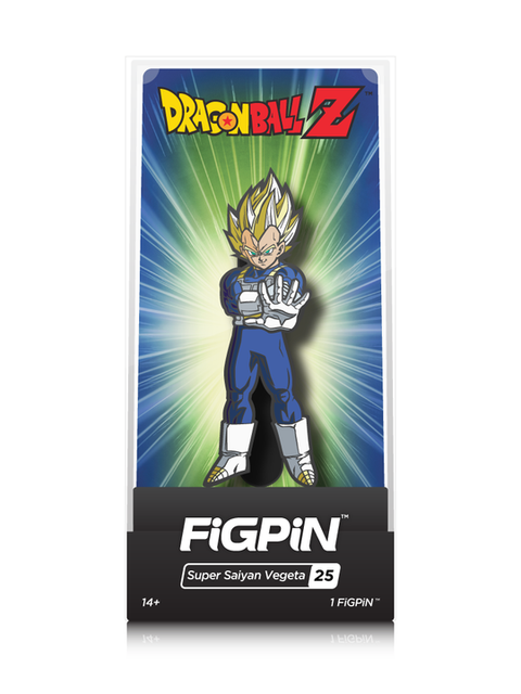 Dragon Ball Super Saiyan Vegeta #25 FiGPiN Enamel Pin - RedGuardian Art & Toys
