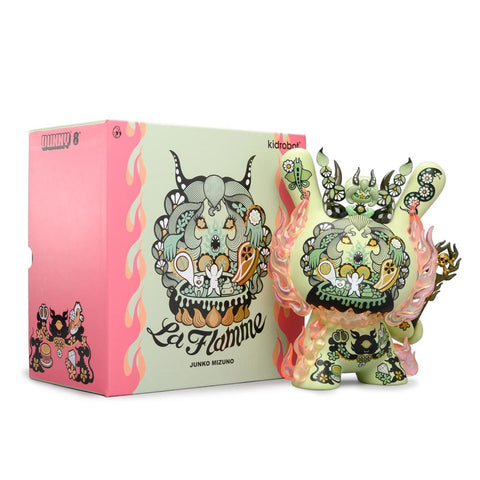 Kidrobot La Flamme by Junko Mizuno 8-Inch Green Dunny Vinyl Figure - RedGuardian Art & Toys