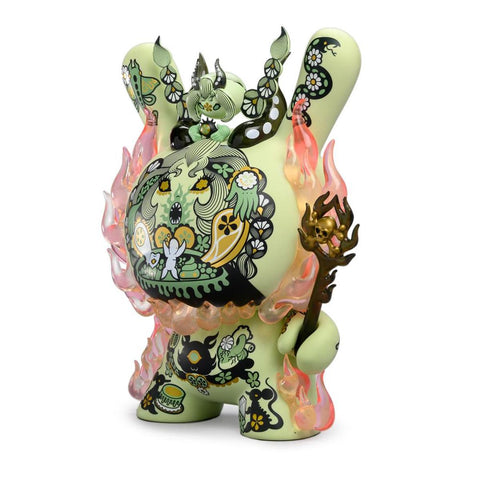 Kidrobot La Flamme by Junko Mizuno 8-Inch Green Dunny Vinyl Figure - RedGuardian Art & Toys