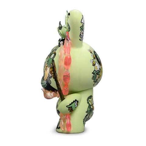 Kidrobot La Flamme by Junko Mizuno 8-Inch Green Dunny Vinyl Figure - RedGuardian Art & Toys