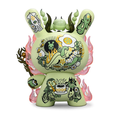 Kidrobot La Flamme by Junko Mizuno 8-Inch Green Dunny Vinyl Figure - RedGuardian Art & Toys