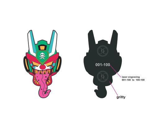 RedGuardian x Quiccs Clown Teq Pin - RedGuardian Art & Toys