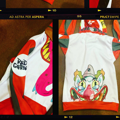 RedGuardian Clowning Around Pullover Hoodies - Cut & Sew Limited Edition - RedGuardian Art & Toys