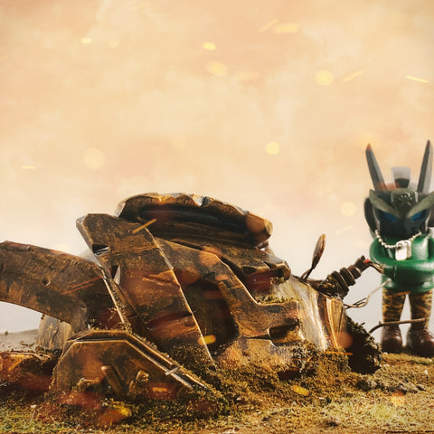 Land of the Titans - Custom Art Piece - RedGuardian Art & Toys