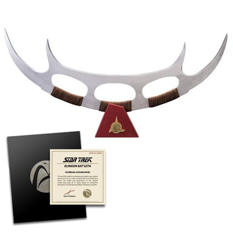 Star Trek Klingon Bat'leth 1:1 Scale Prop Replica - RedGuardian Art & Toys