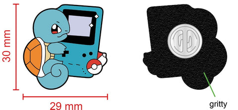 Squirtle Pokemon Gameboy Hugz Enamel Pin