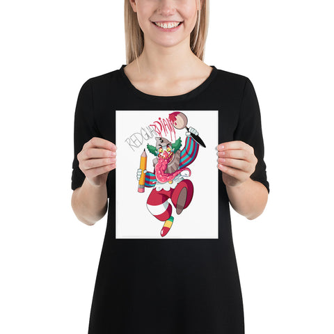Dancing Clown Photo Poster - RedGuardian Art & Toys