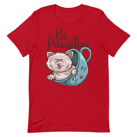 Be Pawsitive Short-Sleeve Unisex T-Shirt
