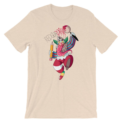 Dancing Clown Short-Sleeve Unisex T-Shirt - RedGuardian Art & Toys