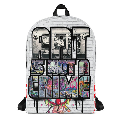 ART IS NOT A CRIME! Commuter Backpack - RedGuardian Art & Toys