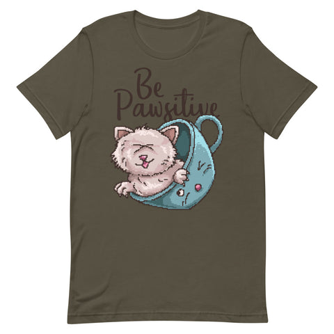 Be Pawsitive Short-Sleeve Unisex T-Shirt