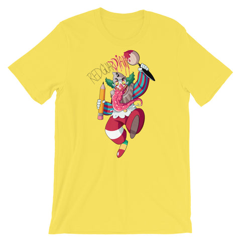 Dancing Clown Short-Sleeve Unisex T-Shirt - RedGuardian Art & Toys