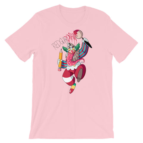 Dancing Clown Short-Sleeve Unisex T-Shirt - RedGuardian Art & Toys