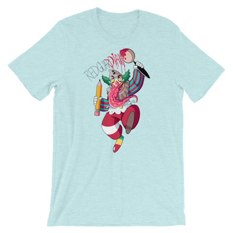 Dancing Clown Short-Sleeve Unisex T-Shirt - RedGuardian Art & Toys