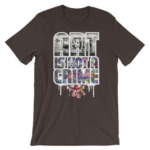 ART IS NOT A CRIME! Short-Sleeve Unisex T-Shirt - RedGuardian Art & Toys