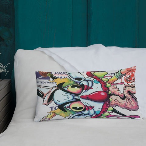 USPS Slap Premium Pillow - RedGuardian Art & Toys