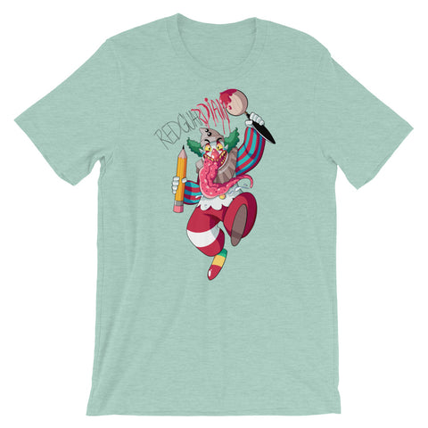 Dancing Clown Short-Sleeve Unisex T-Shirt - RedGuardian Art & Toys