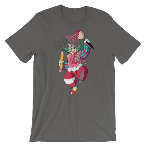 Dancing Clown Short-Sleeve Unisex T-Shirt - RedGuardian Art & Toys