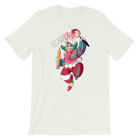 Dancing Clown Short-Sleeve Unisex T-Shirt - RedGuardian Art & Toys