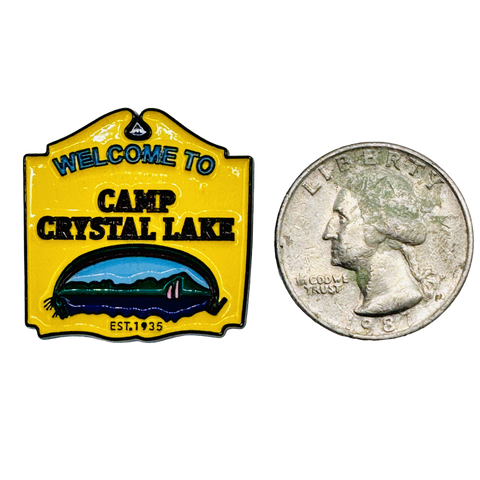 Welcome to Camp Crystal Lake Jason Enamel Pin