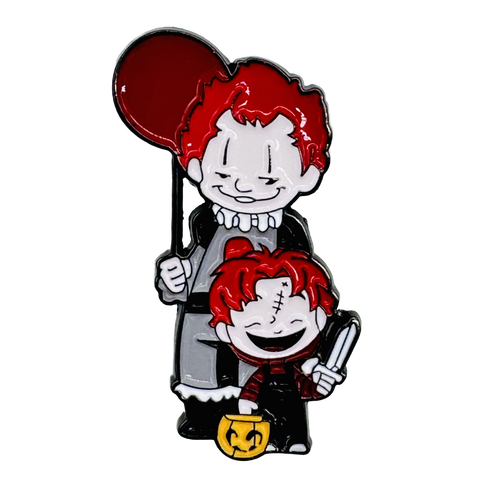Pennywise x Chucky Trick or Treat Enamel Pin