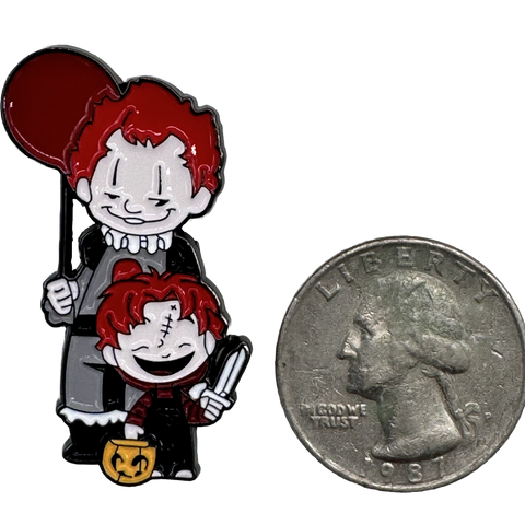 Pennywise x Chucky Trick or Treat Enamel Pin